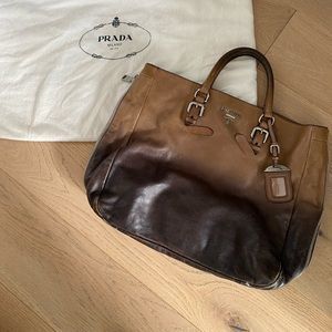 Prada ombré tote bag